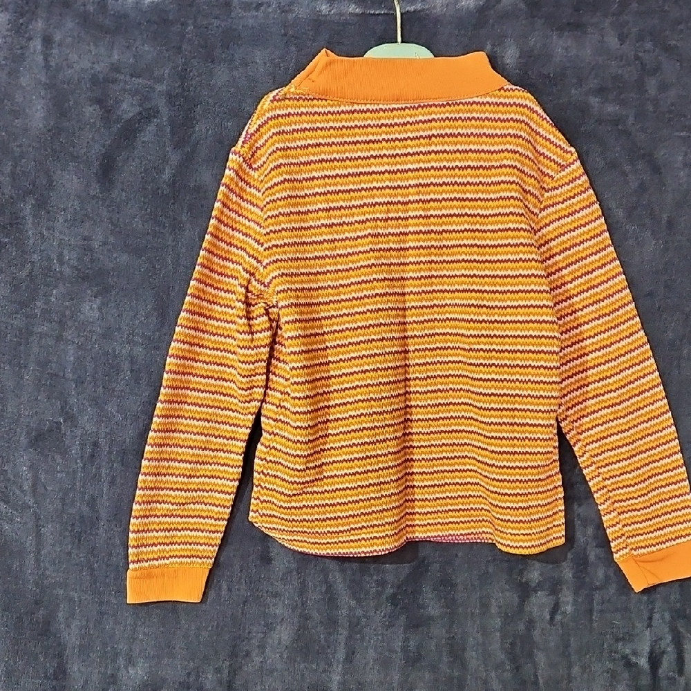 Vintage Striped Orange and Purple Shirt Grants Girls. Small Marks As Shown